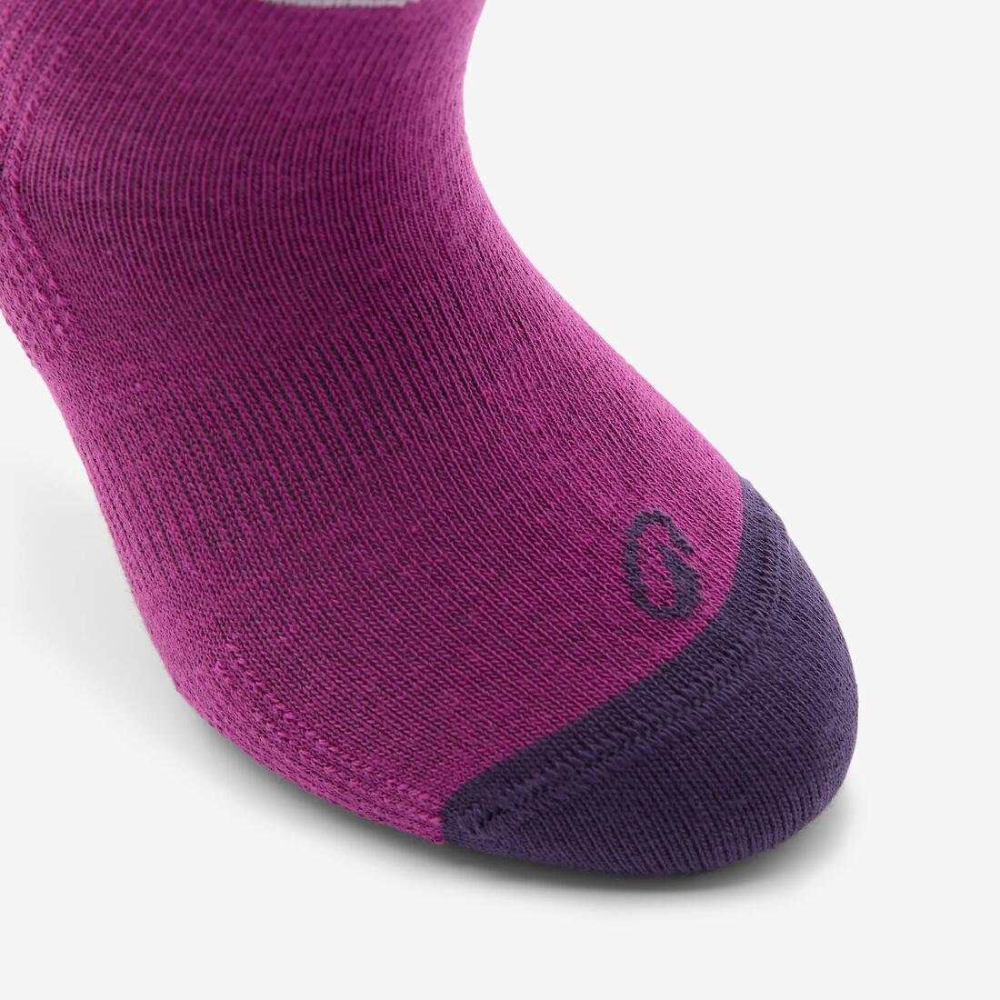 Chaussettes de sport hautes enfant, violet et