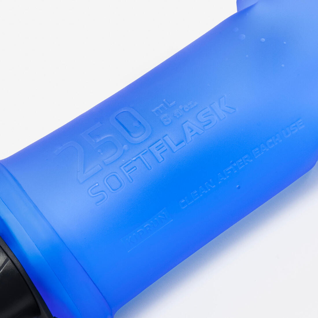 Gourde flasque souple de running 250 ml bleue