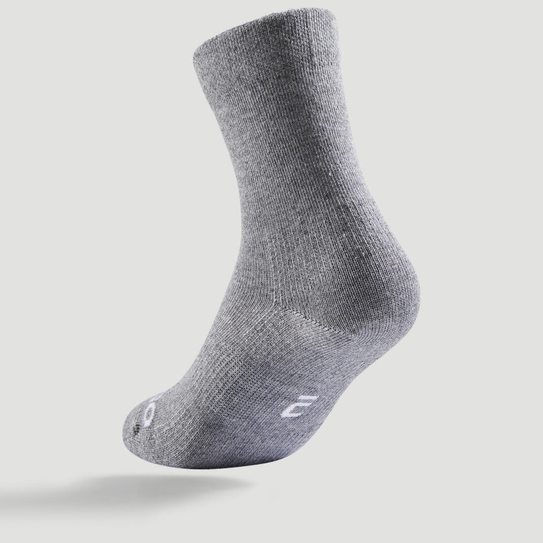CHAUSSETTES DE SPORT ENFANT HAUTES ARTENGO RS 160 BLANC MARINE BLANC LOT DE 3