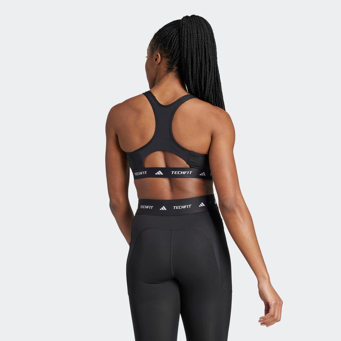 Brassière de fitness pour femme, noire