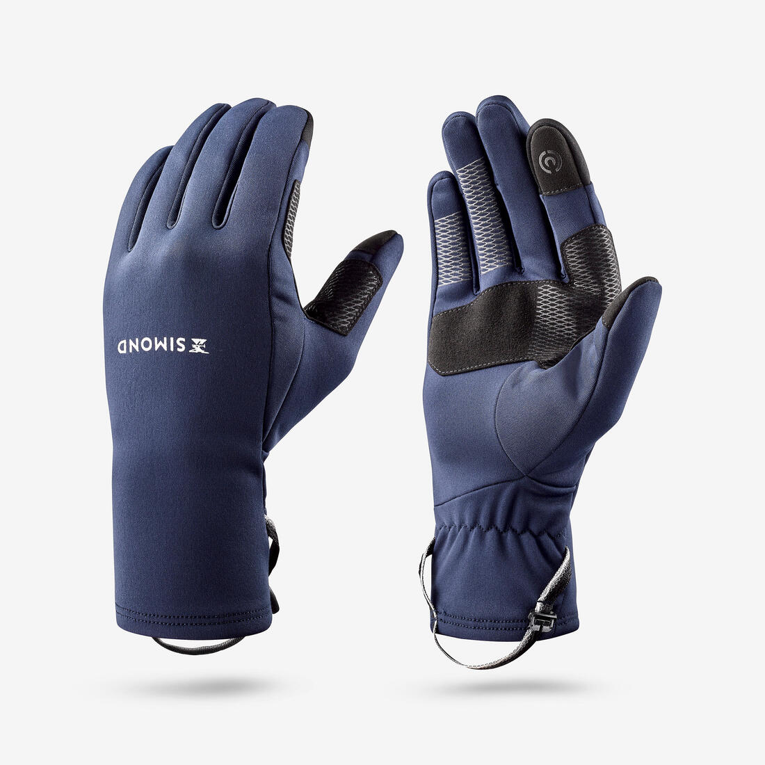 Gants tactiles et stretch de trekking adultes, MT500