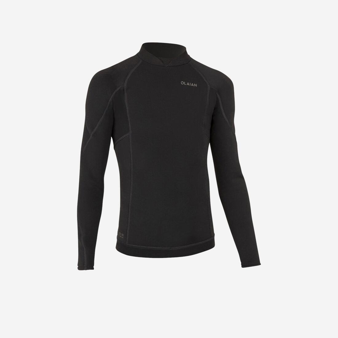 Tee shirt anti uv manches longues garçon - 900 noir