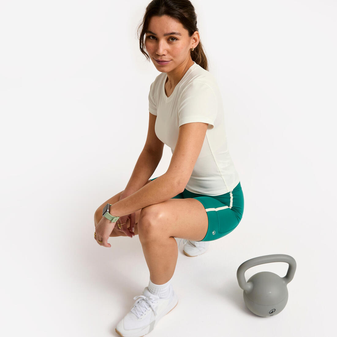 Cycliste avec bandes femme foncé