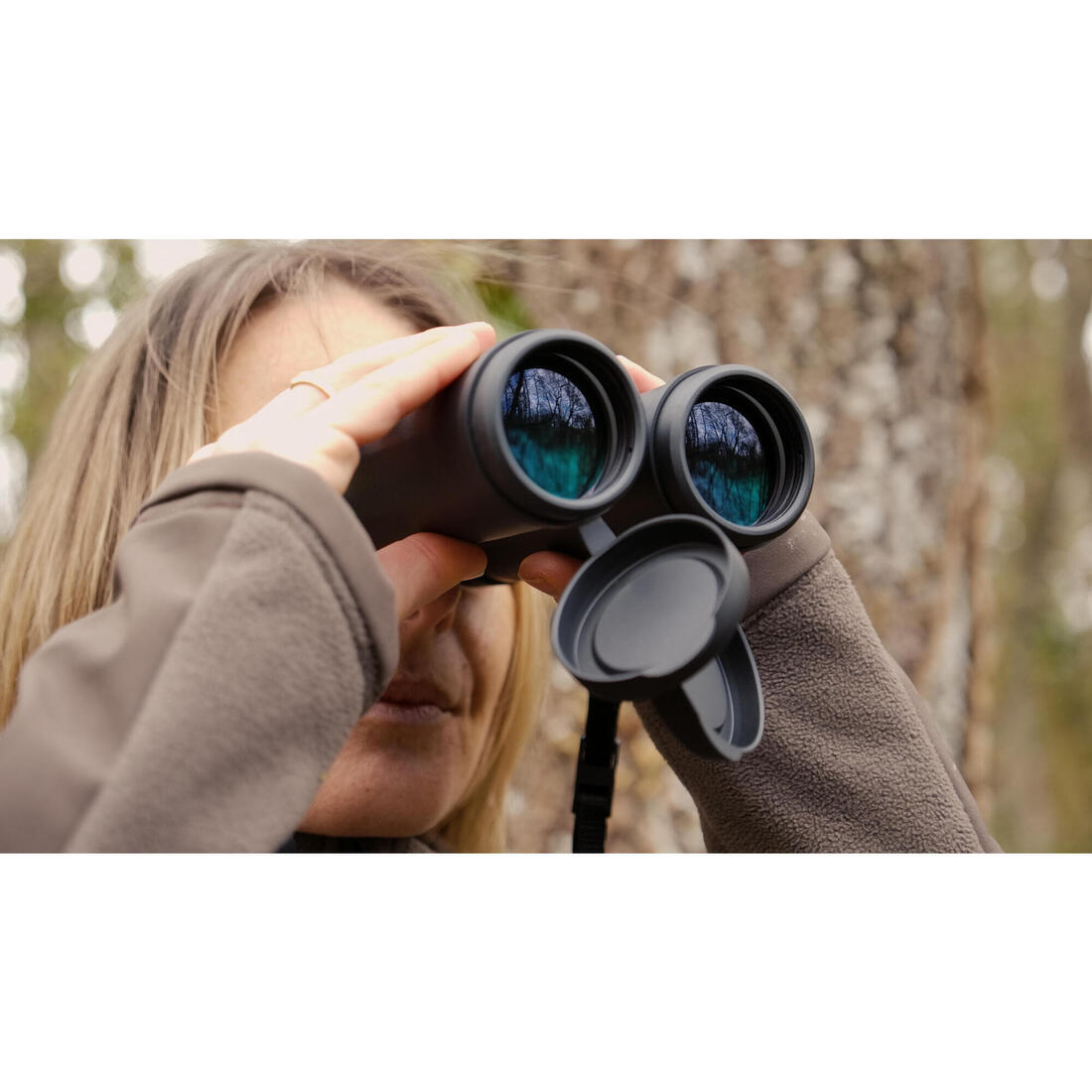 Jumelles chasse noires étanches 100 10x42