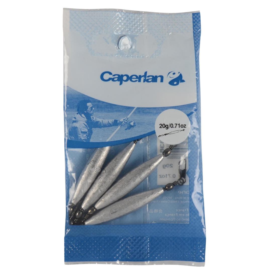 Plomb de pêche en bateau olive long émerillon