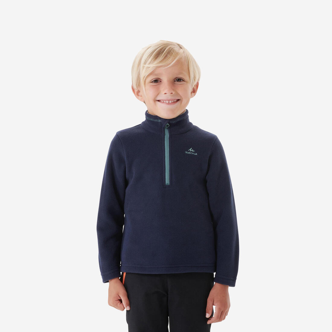 Polaire de randonnée enfant 2-6 ans, MH100 demi zip