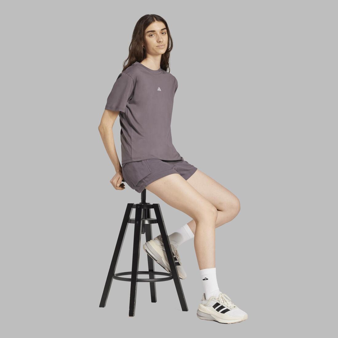 T-shirt de fitness en coton femme