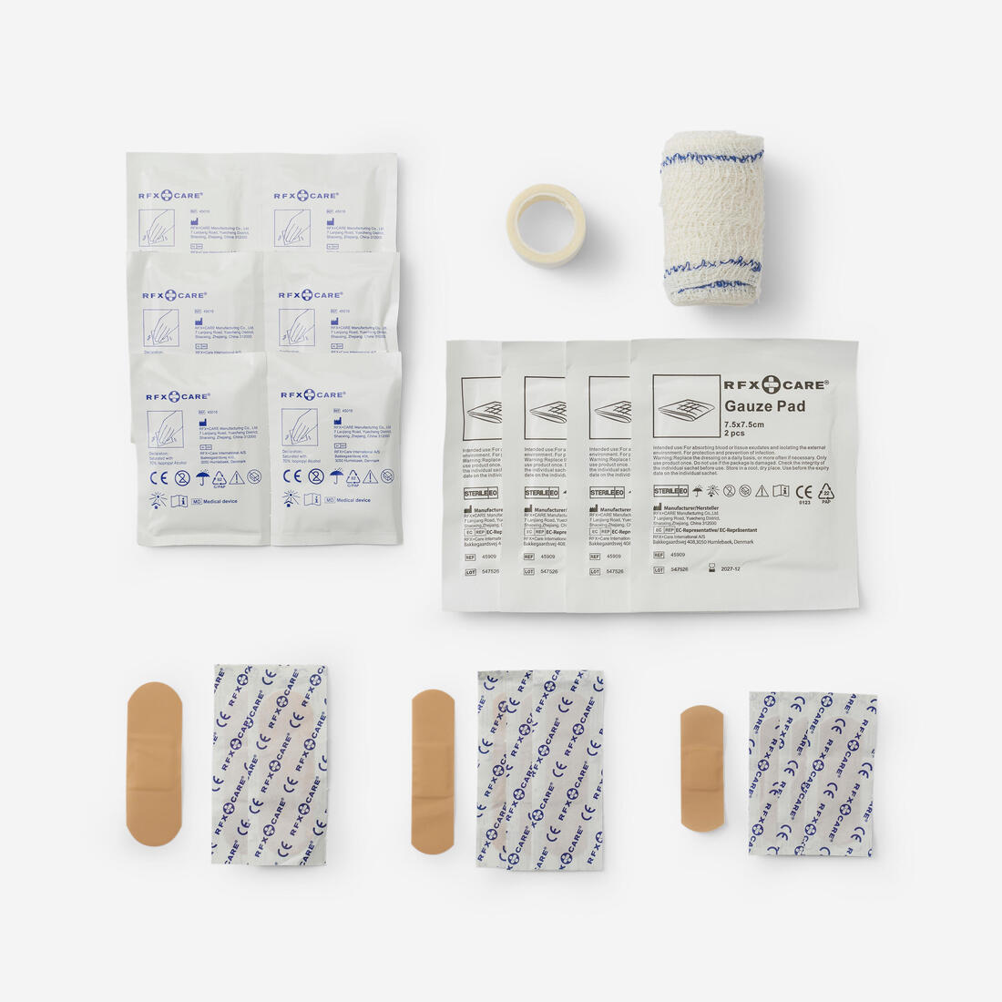 Recharge pour trousse de secours - 24 pièces