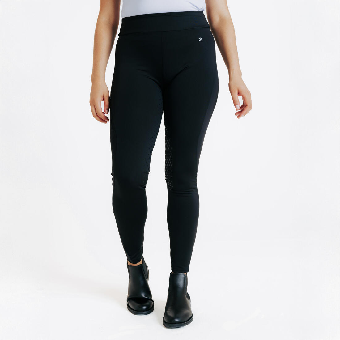Legging équitation full grip Femme - 500 marine