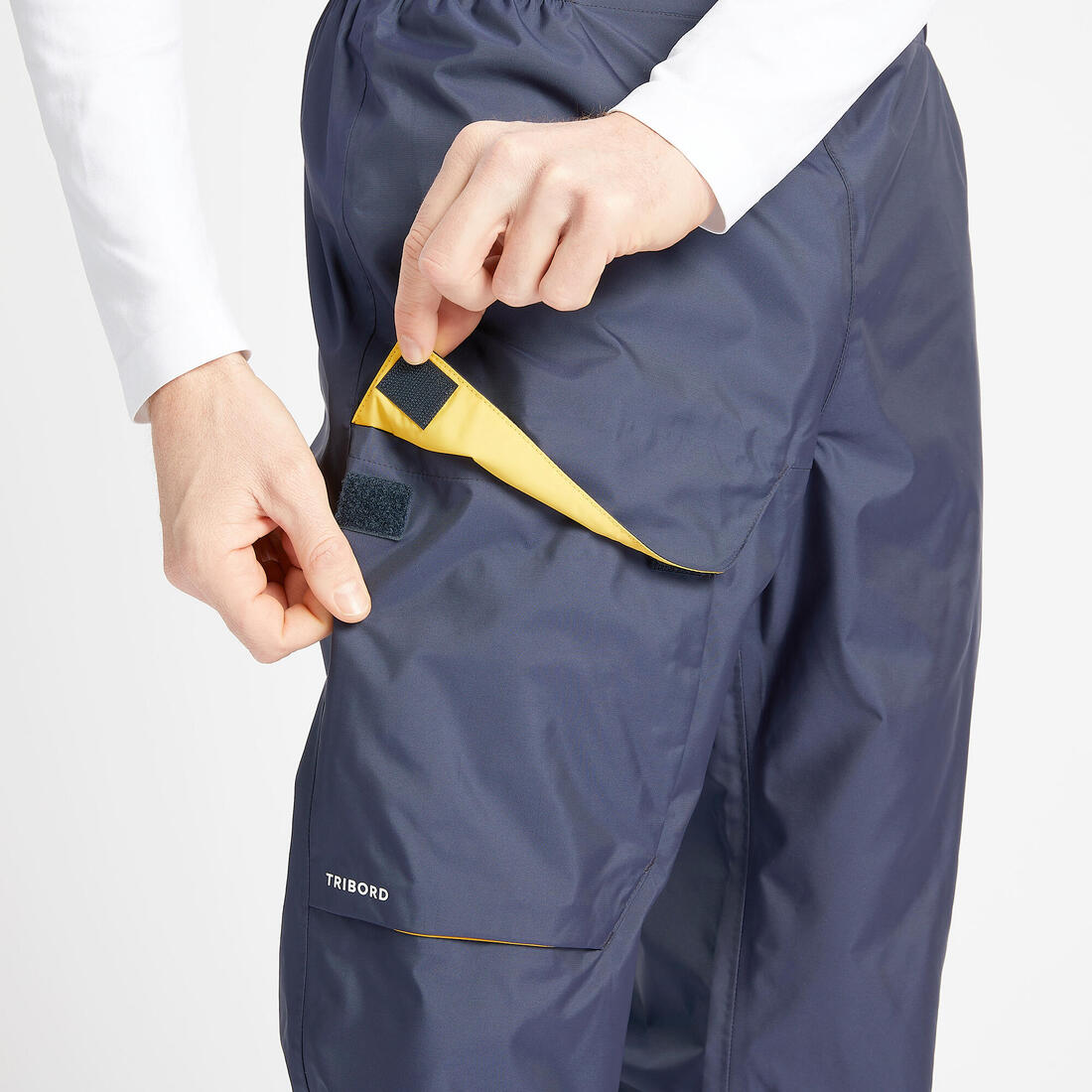Surpantalon imperméable de voile homme, 100 Navy