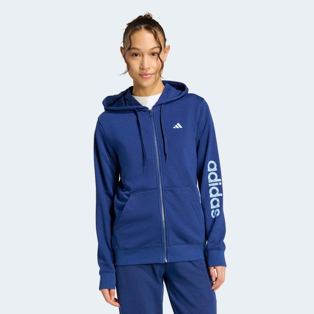 Sweat à capuche zippé de fitness femme