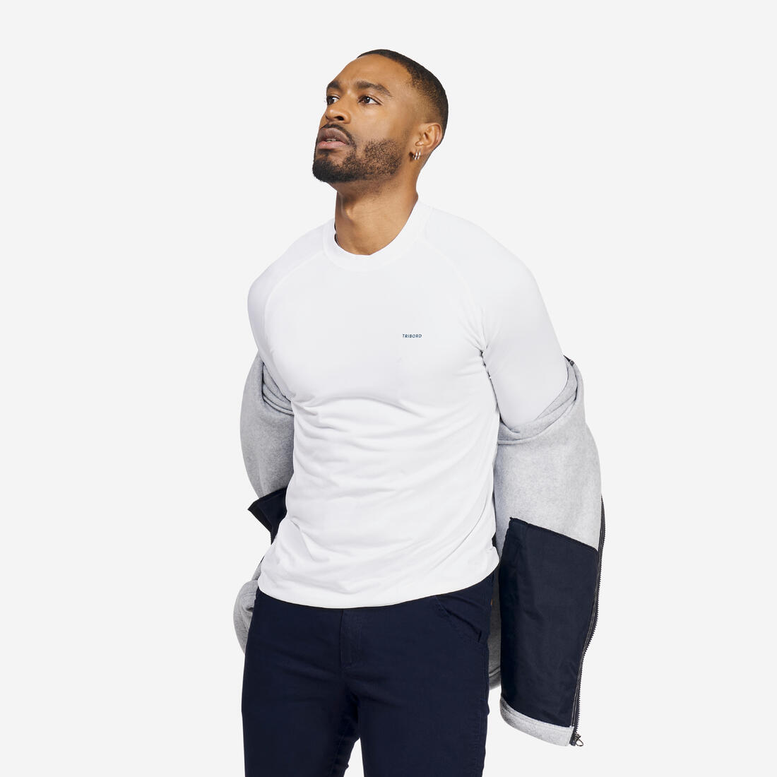 Polaire chaude de voile homme, 100 chiné