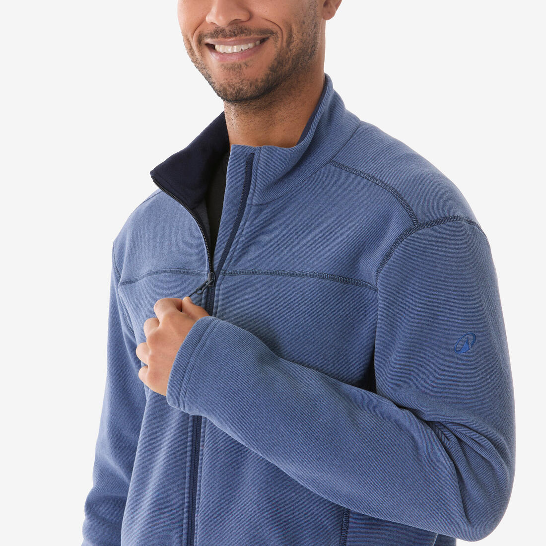 Polaire de randonnée montagne homme, MH100 full zip