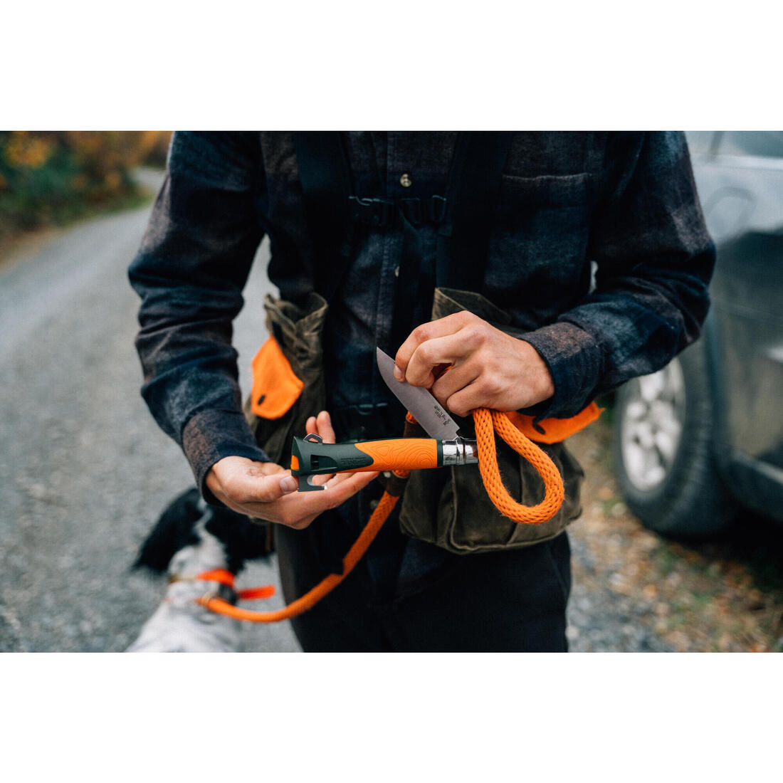 Couteau pliant 9,5 cm inox Opinel N°12 Explore Tire Tique