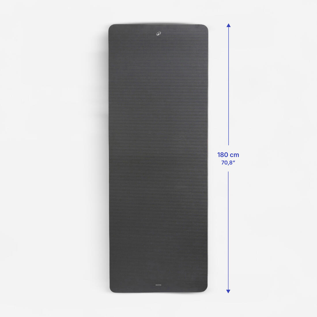 Tapis de Pilates large et ultra confort épaisseur 20 mm, noir