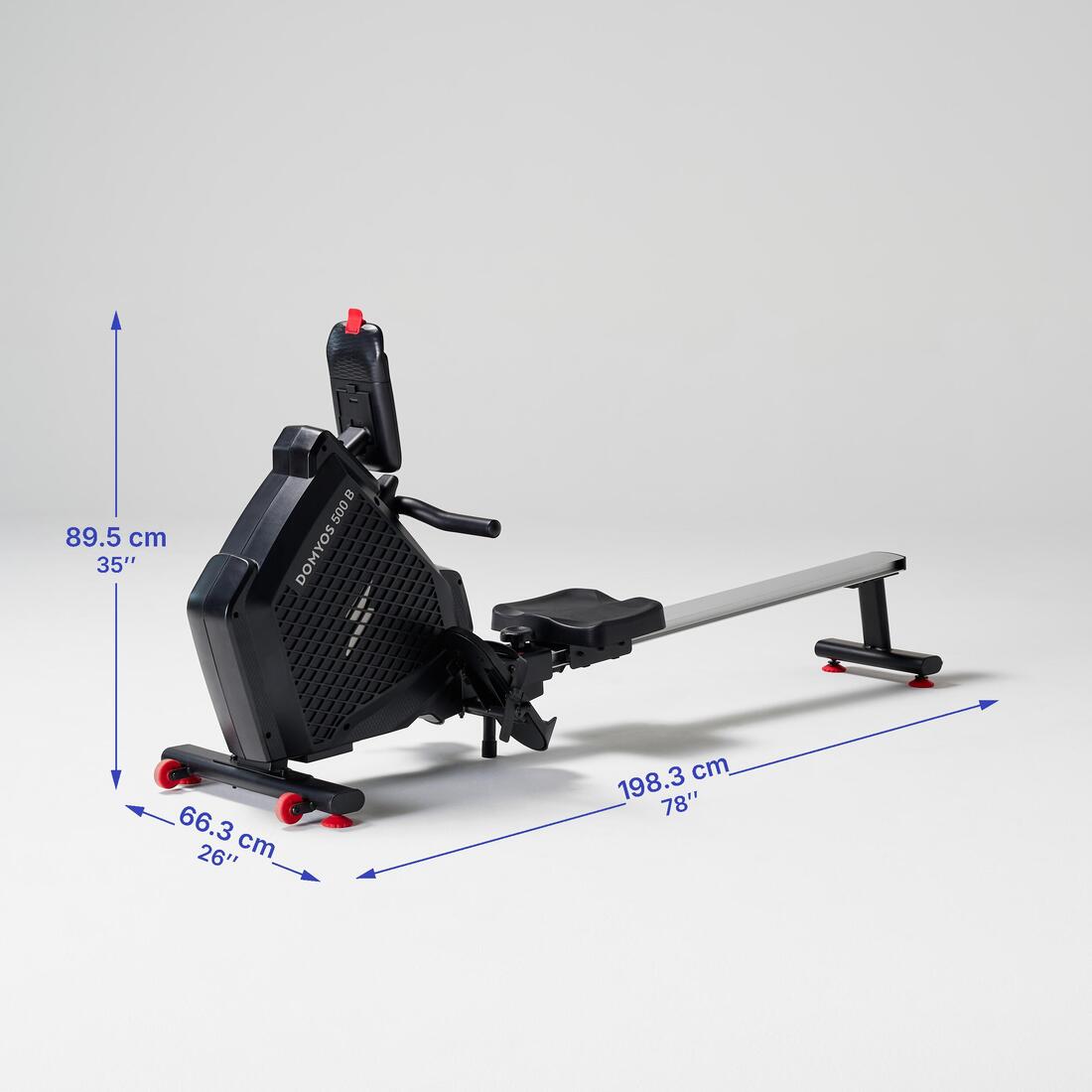 Rameur d'entraînement connecté, 500B, garanti par Decathlon