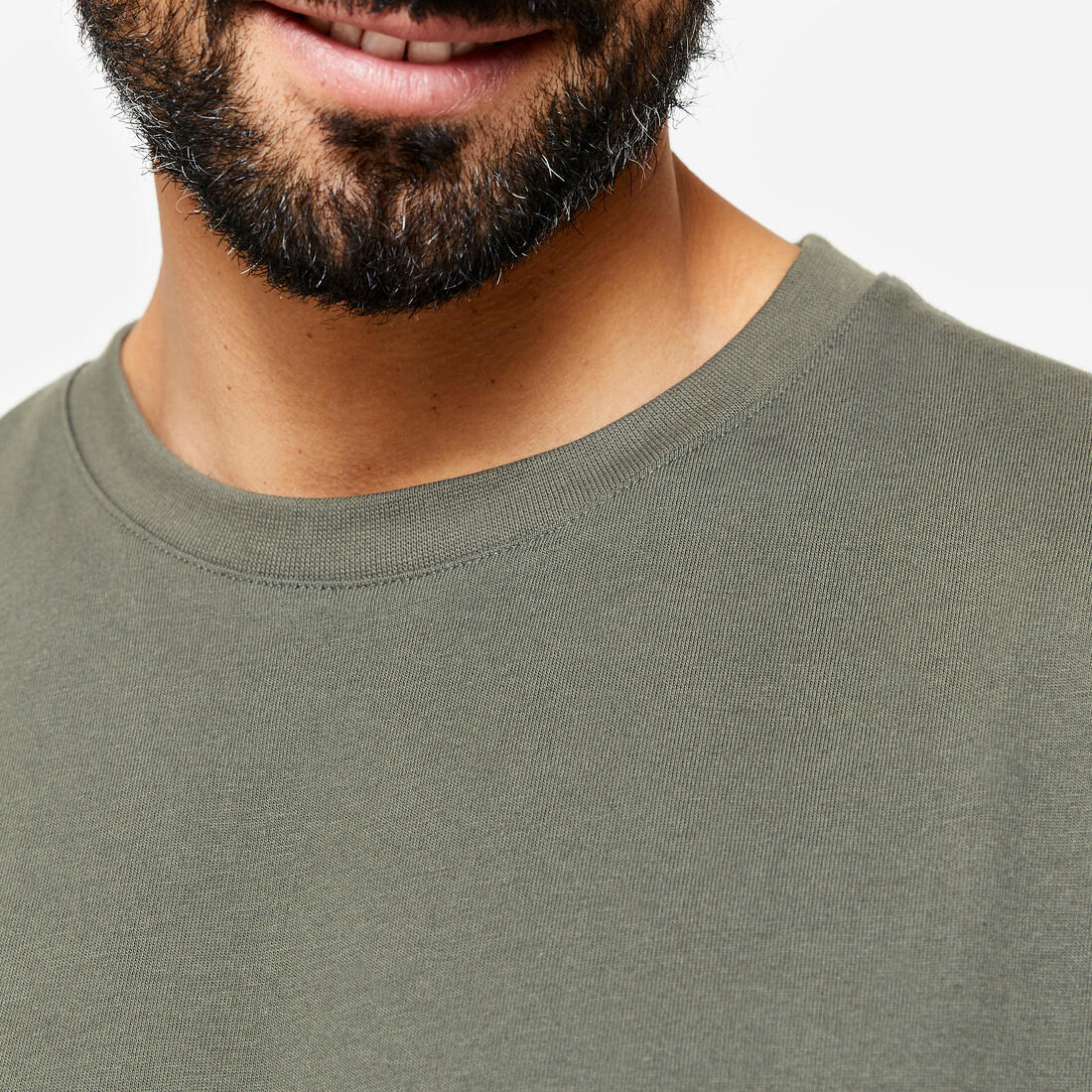 T-shirt fitness homme col rond manches courtes