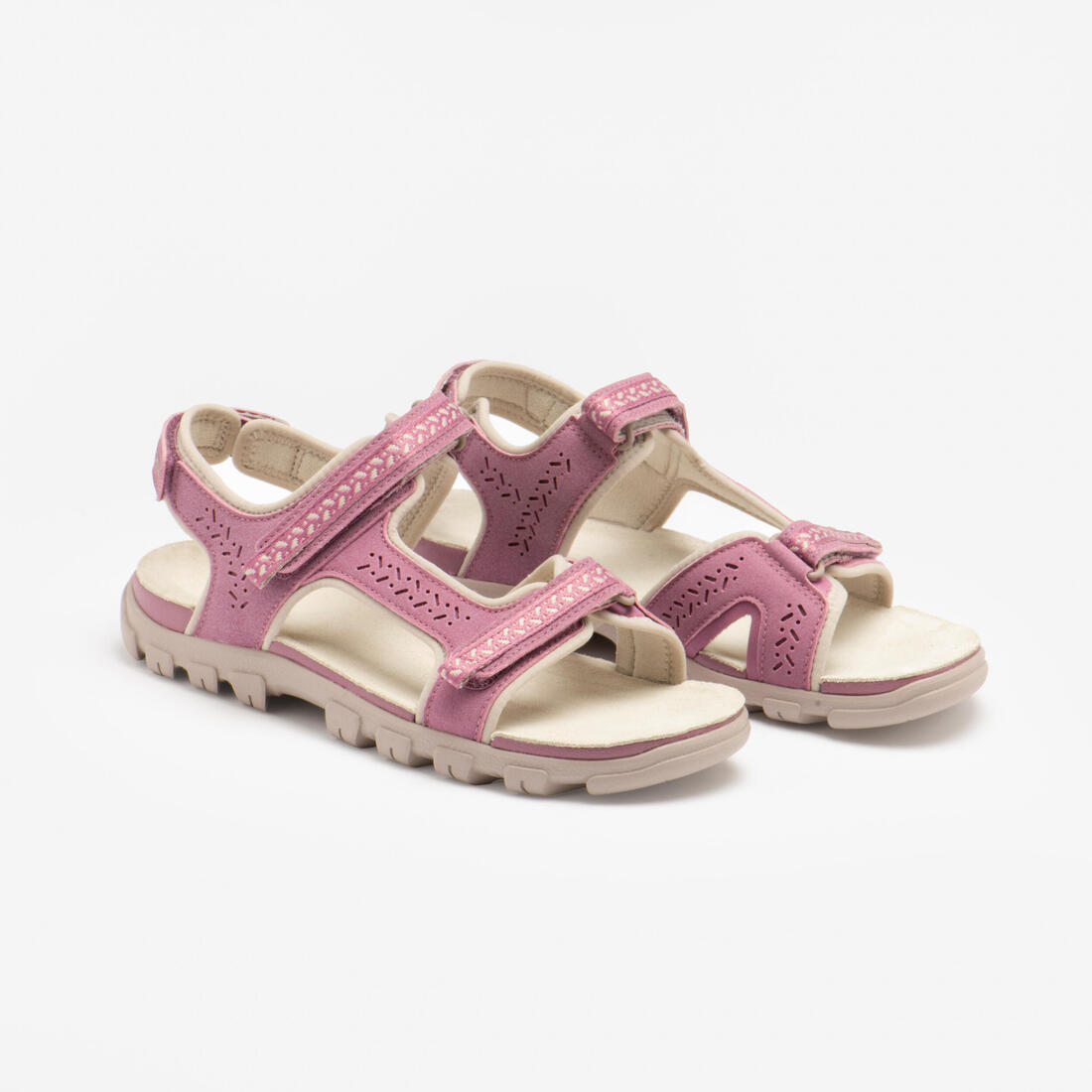 Sandales de randonnée - NH500 cuir - Femme
