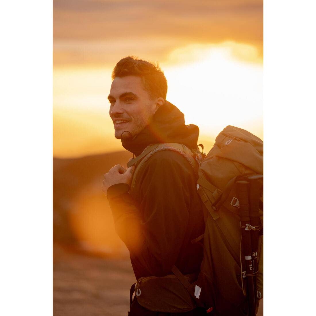 Veste légère imperméable de randonnée - mh500 - homme