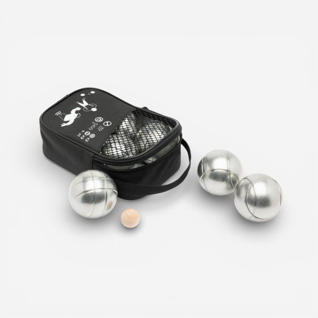 JEU DE 6 BOULES DE PETANQUE LOISIR 100