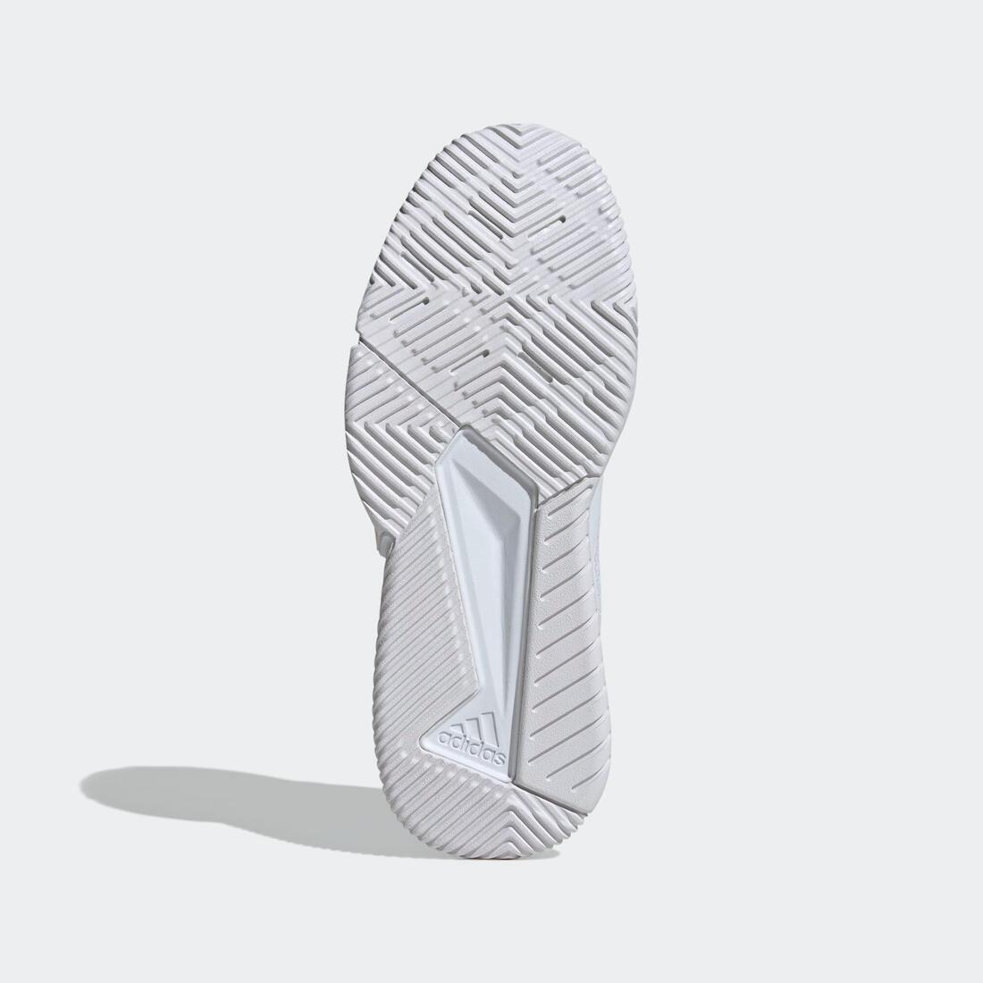 Chaussures de handball adulte - adidas court team bounce blanc / bleu