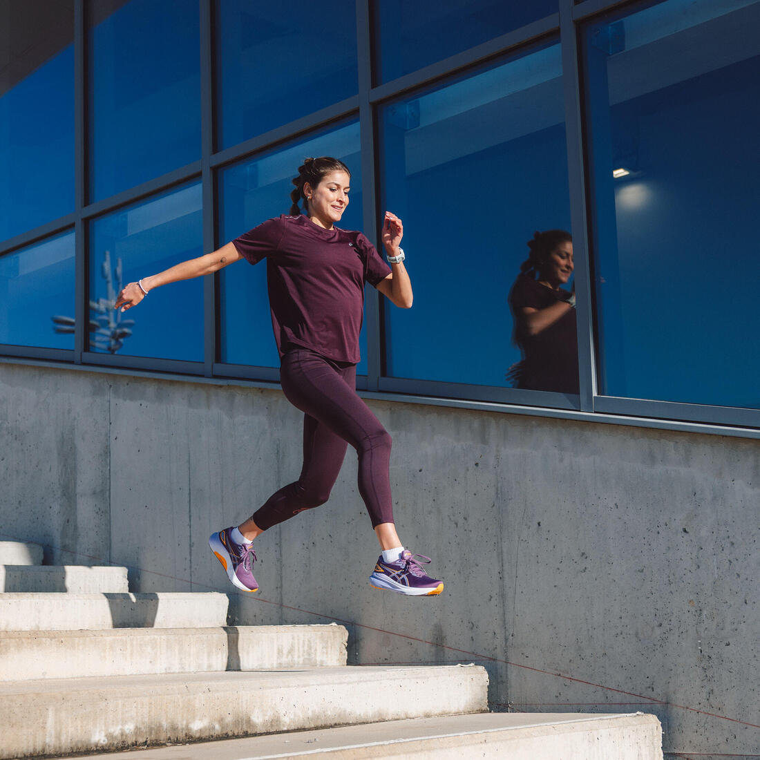 Chaussures running femme, Asics Superion 8 violet