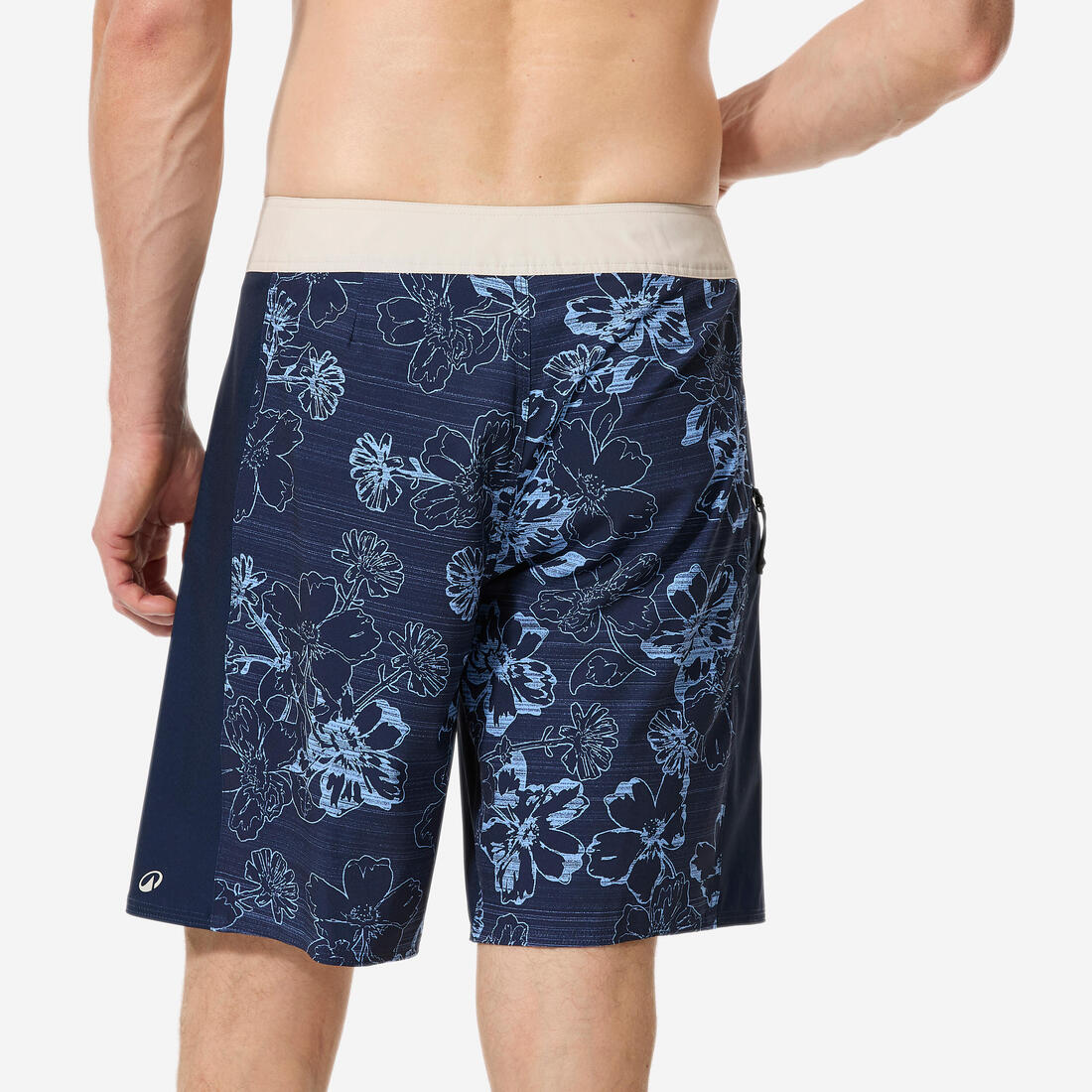 Short de bain boardshort surf long 19" homme, 500 Arch alex