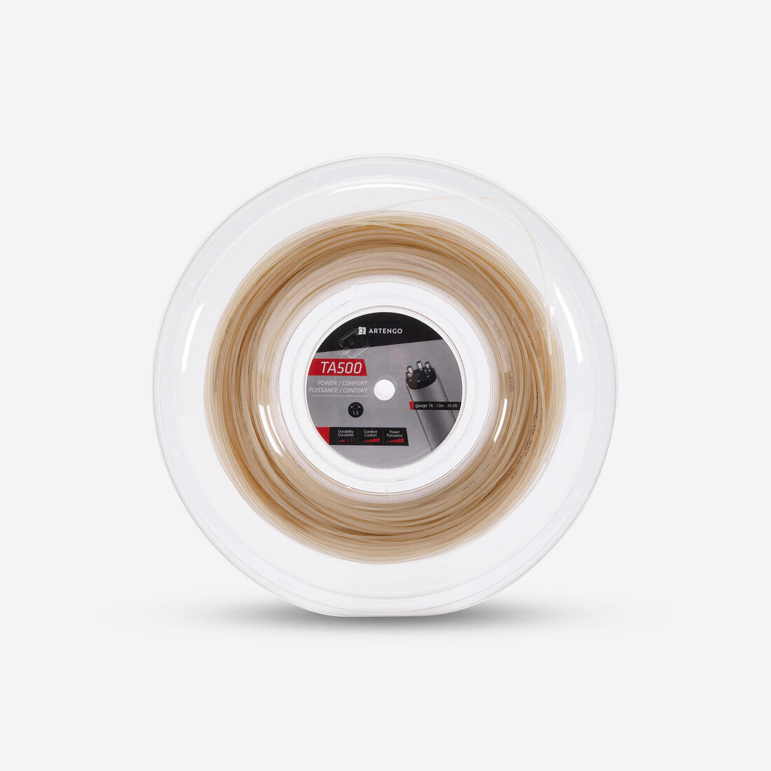 BOBINE DE CORDAGE TENNIS MULTIFILAMENT BRUN TA 500 COMFORT 1.3mm 200 M – 8342201