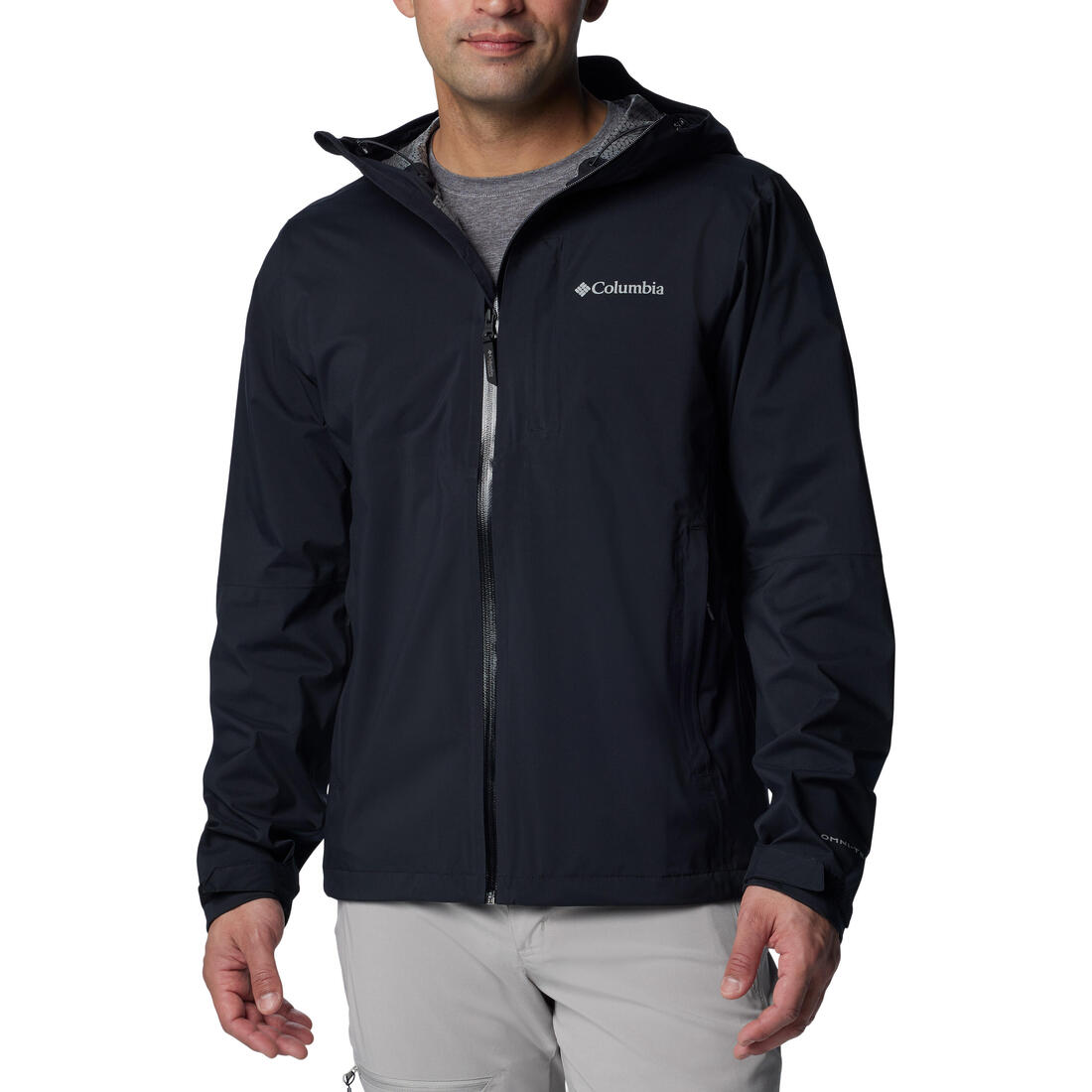 Veste imperméable de randonnée homme, Columbia Razorback noire – 8945933