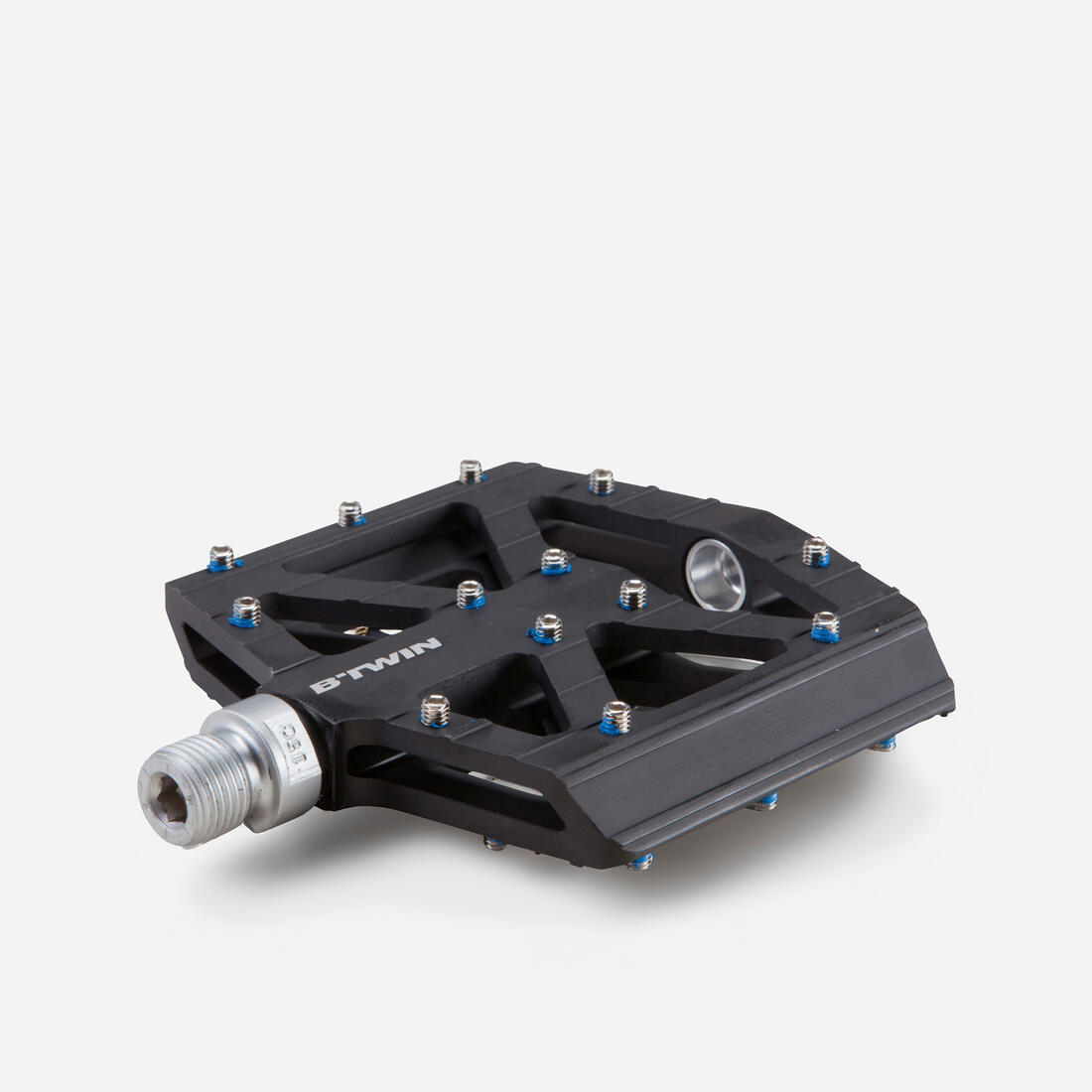PÉDALES PLATES VÉLO VTT 900 ALUMINIUM NOIRES