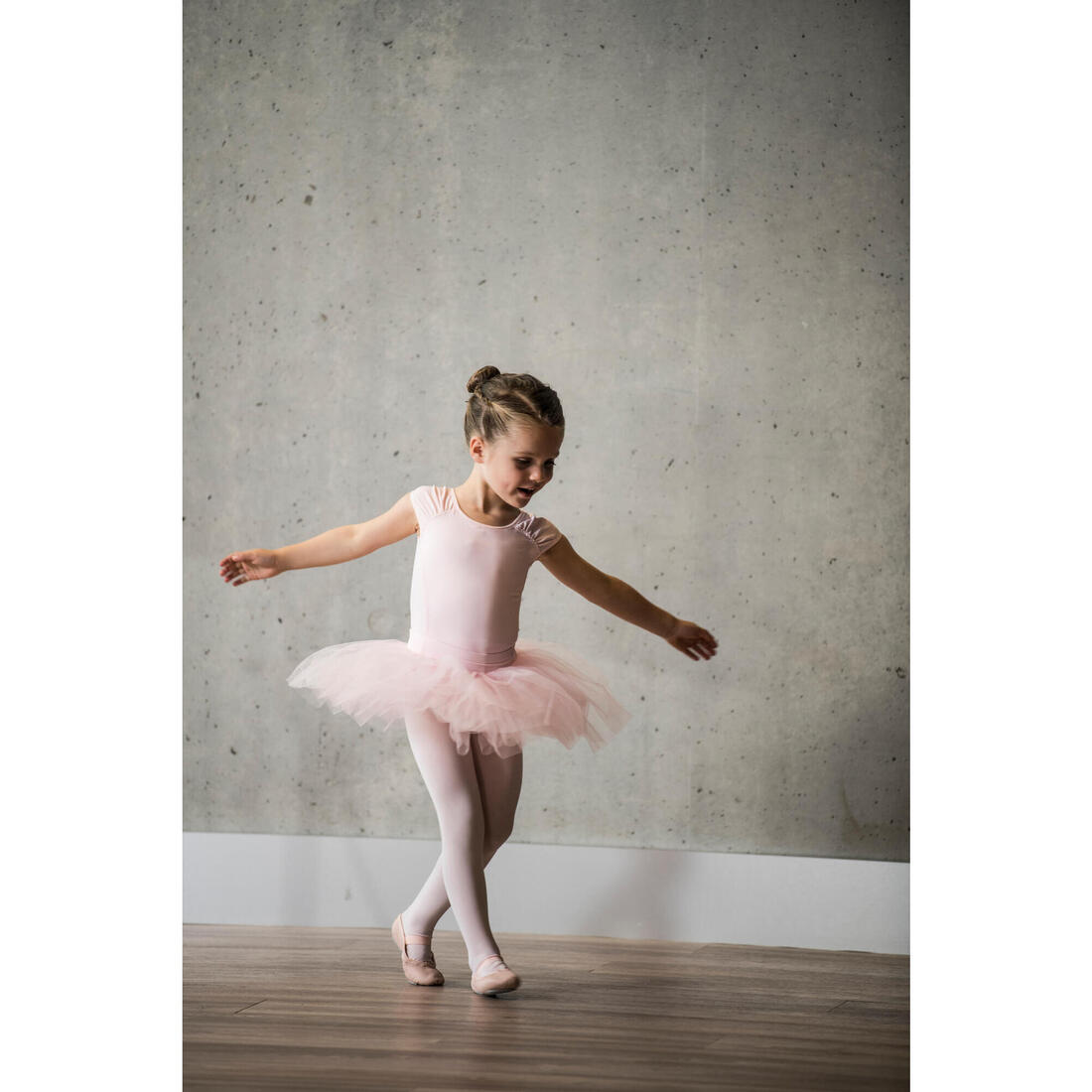 Justaucorps danse classique manches courtes fille