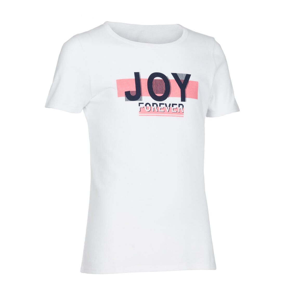 T-shirt basique enfant imprimé graphique – blanc ultra