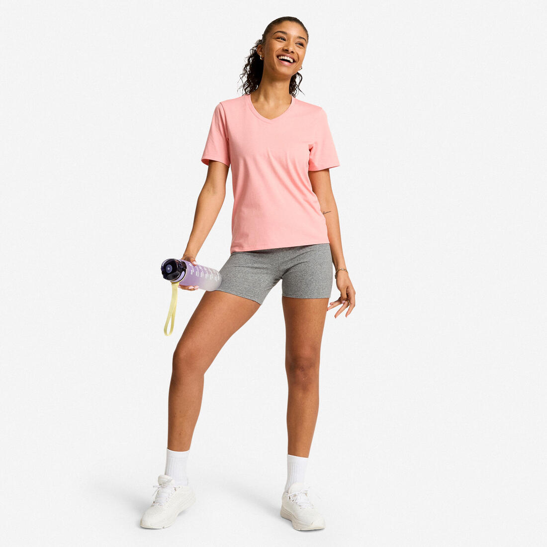 TEE SHIRT COOLMAX FEMME COL V