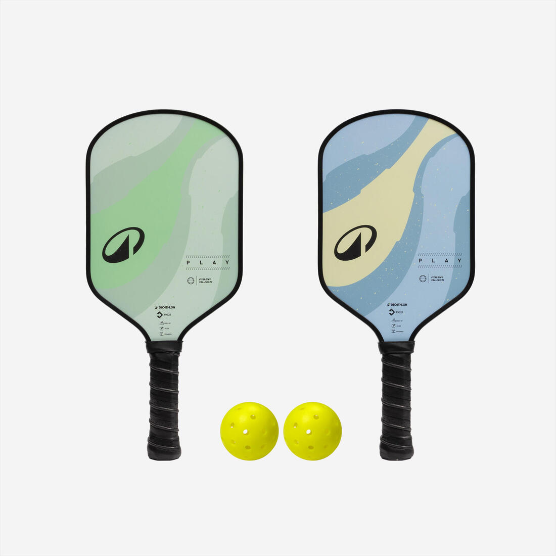 Lot de Pickleball Play - 2 Raquettes, 2 Balles et Sac de Transport