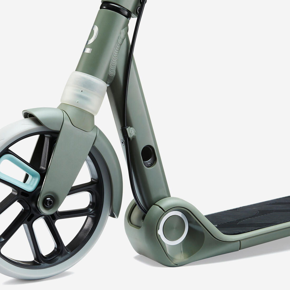 Trottinette junior m900 vert kaki et touche