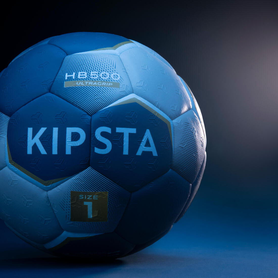 Ballon de handball taille 1 - hb500 hybride bleu/gris