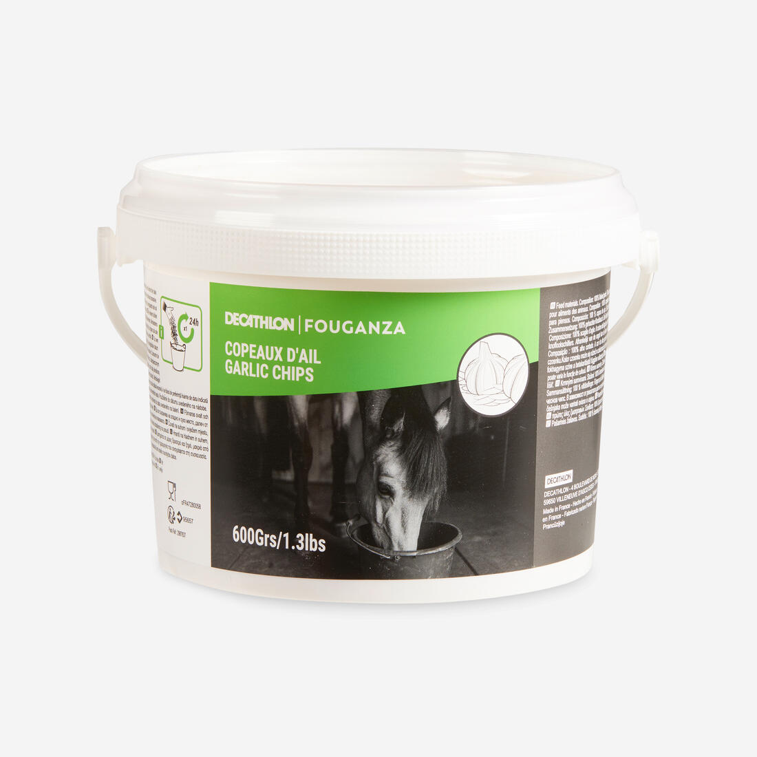 Complément alimentaire équitation Cheval et Poney - Ail en copeaux 600g