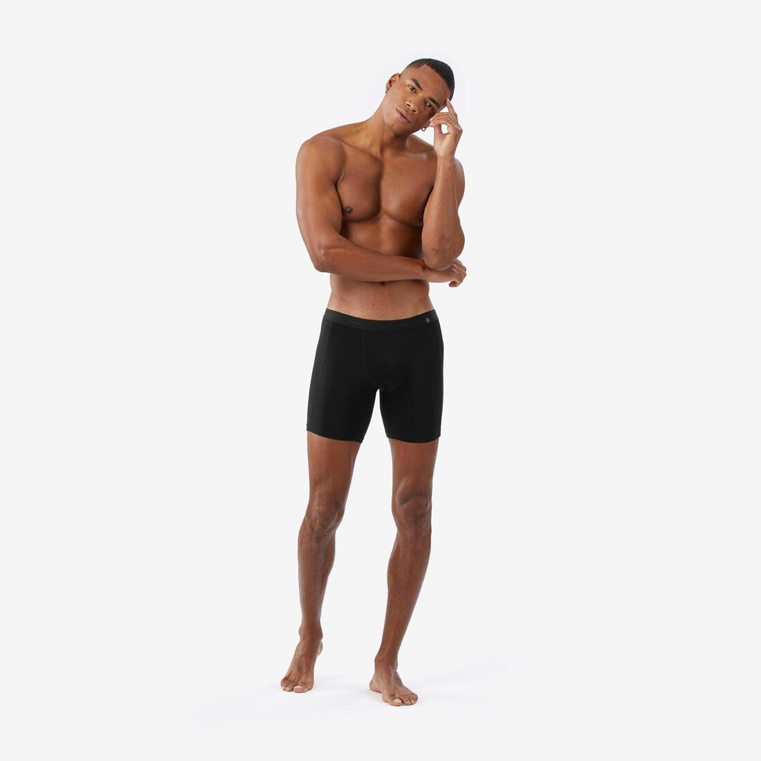Sous-vêtement boxer en laine mérinos de trek montagne mt500 - homme