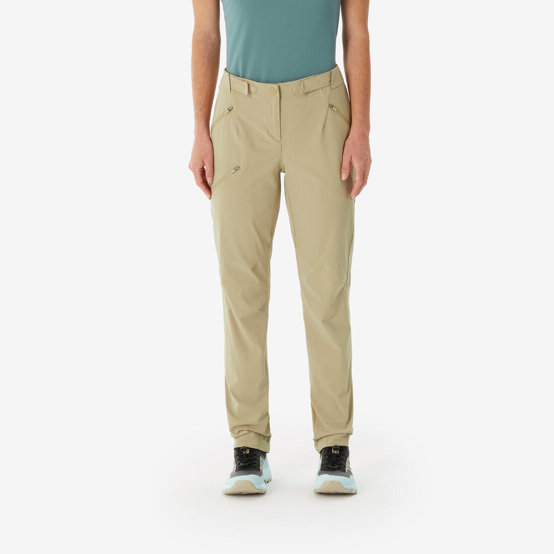 Pantalon de randonnée montagne - MH500 - noir - Femme