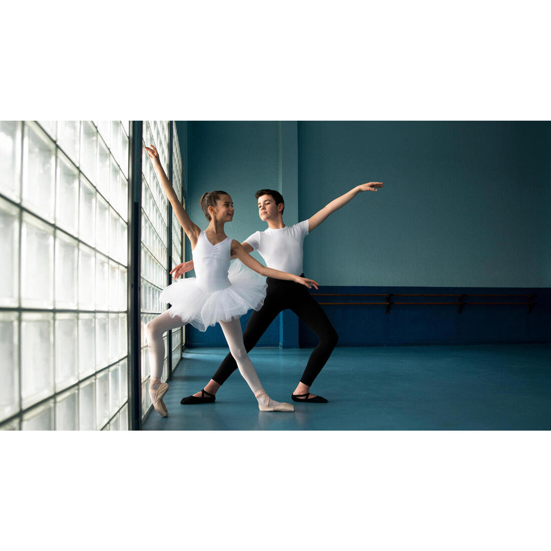 Pointes de danse avec semelles souples débutante, beige
