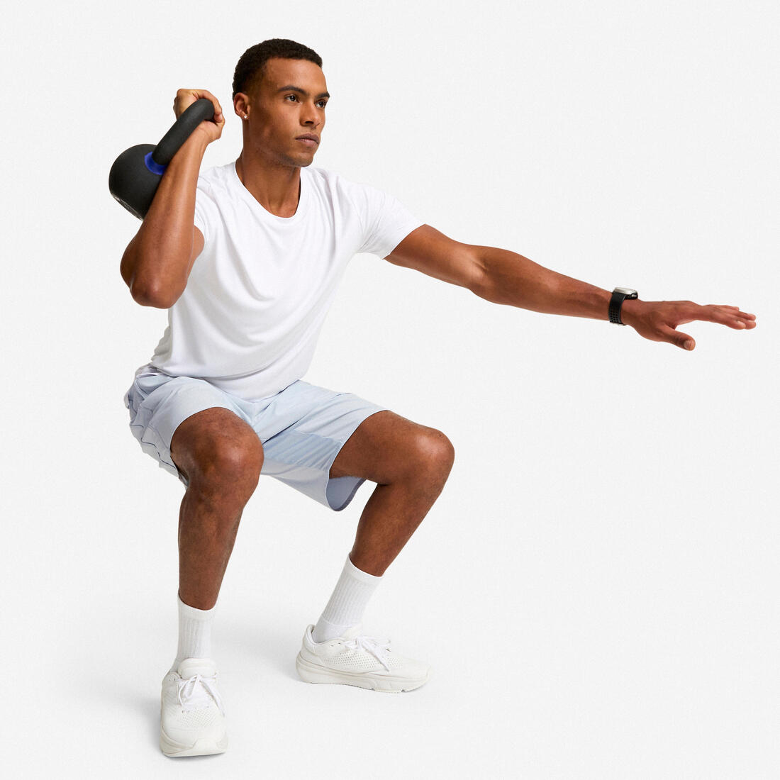 Men fitness shorts cardio training 500