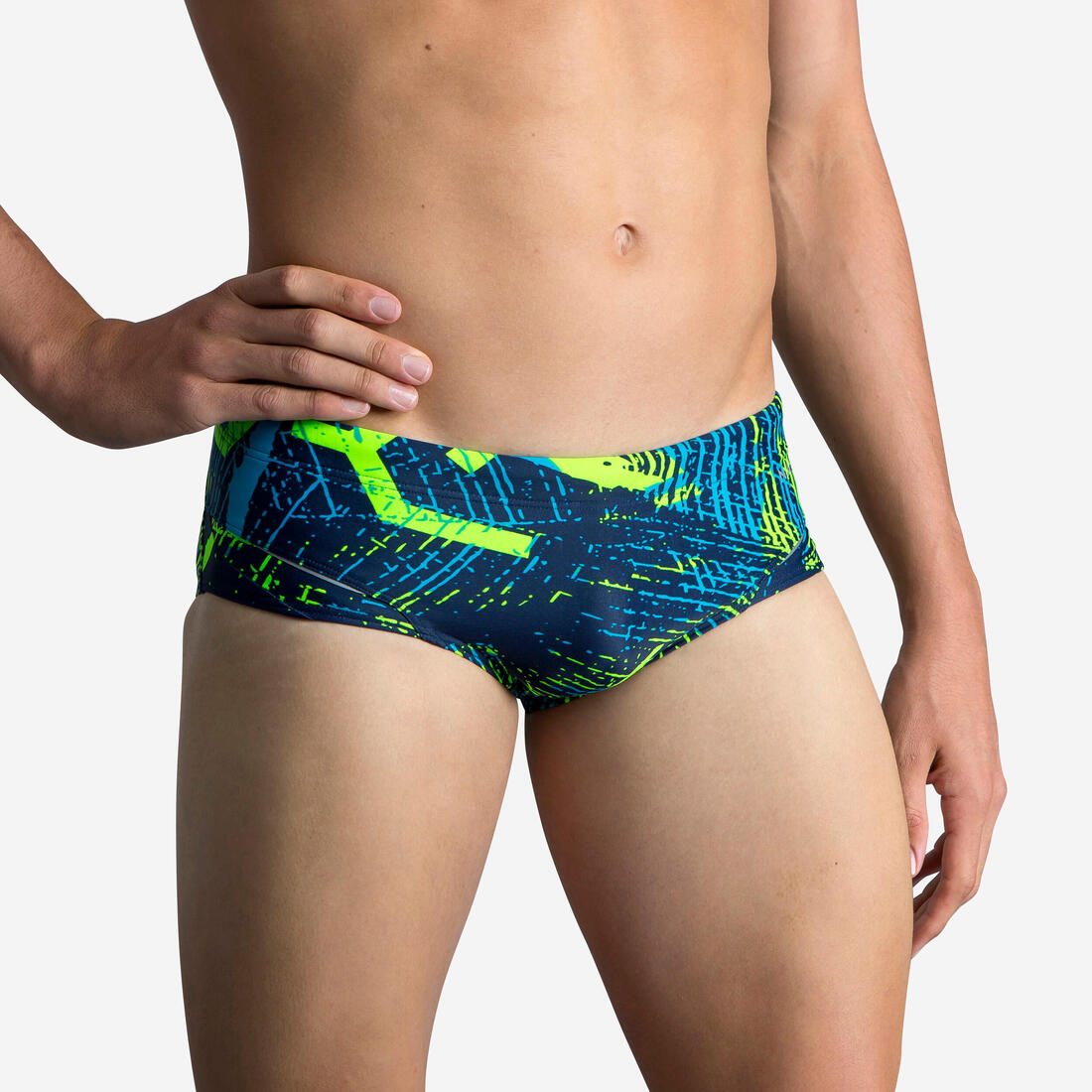 Maillot de bain natation homme bandeau  900 koli – bleu marine