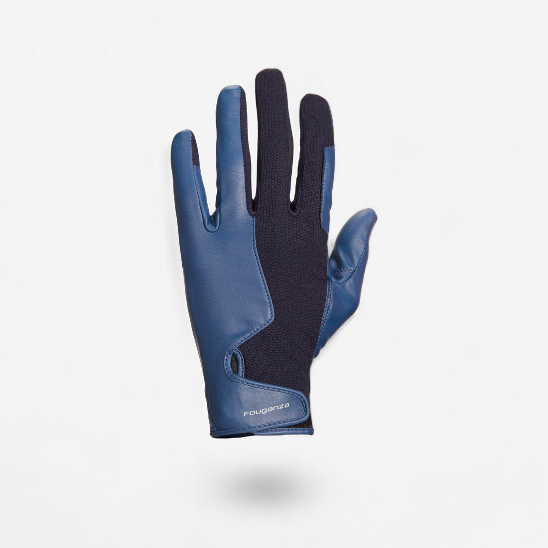 Gants équitation homme 560 marine et bleu
