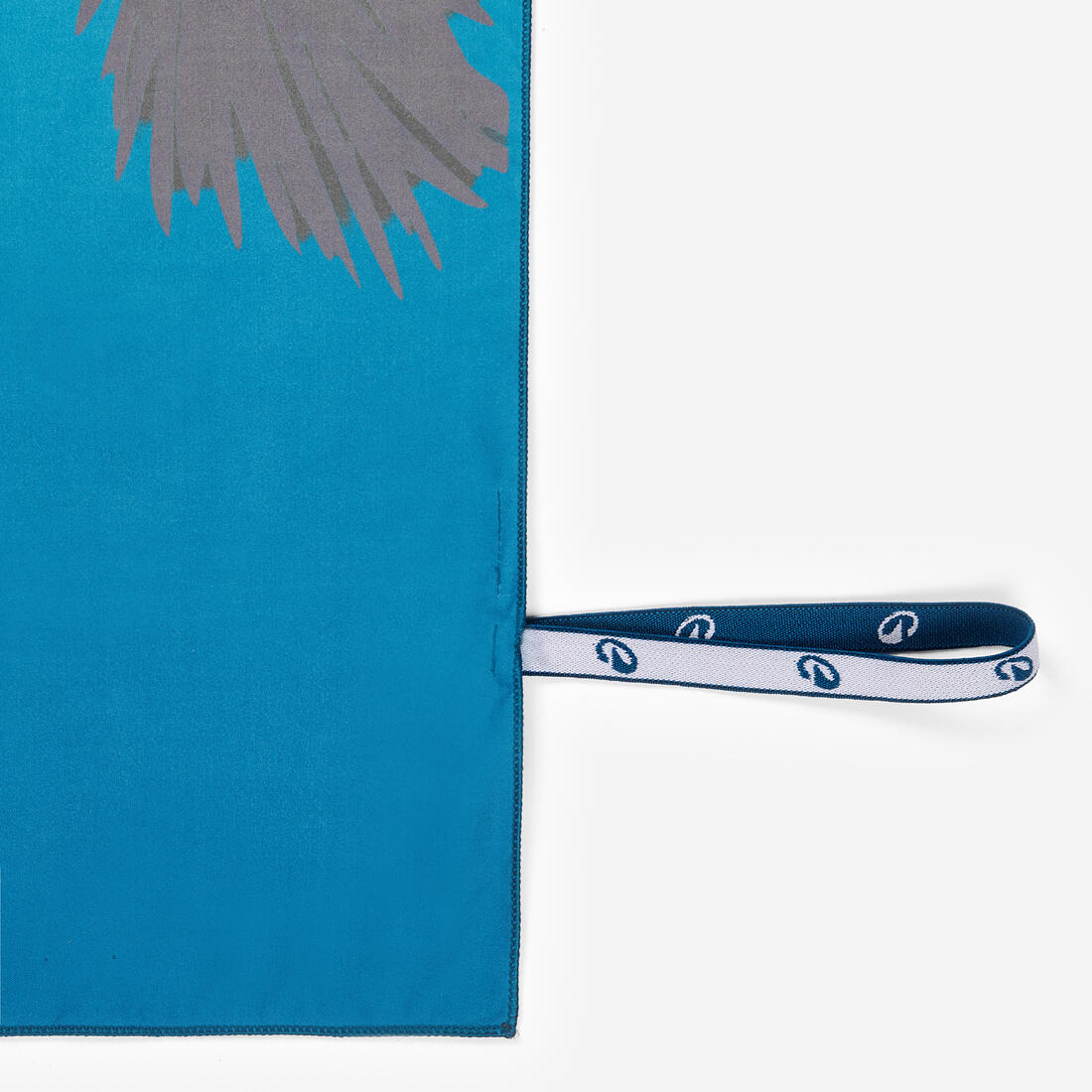 Serviette de bain microfibre compacte XL 110 x 175 cm, imprimé feuillage