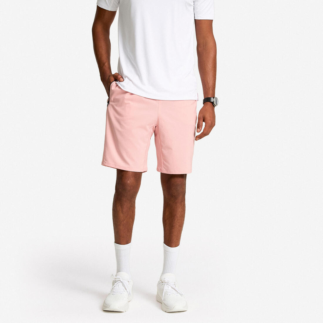 Short de fitness respirant poches zippées homme