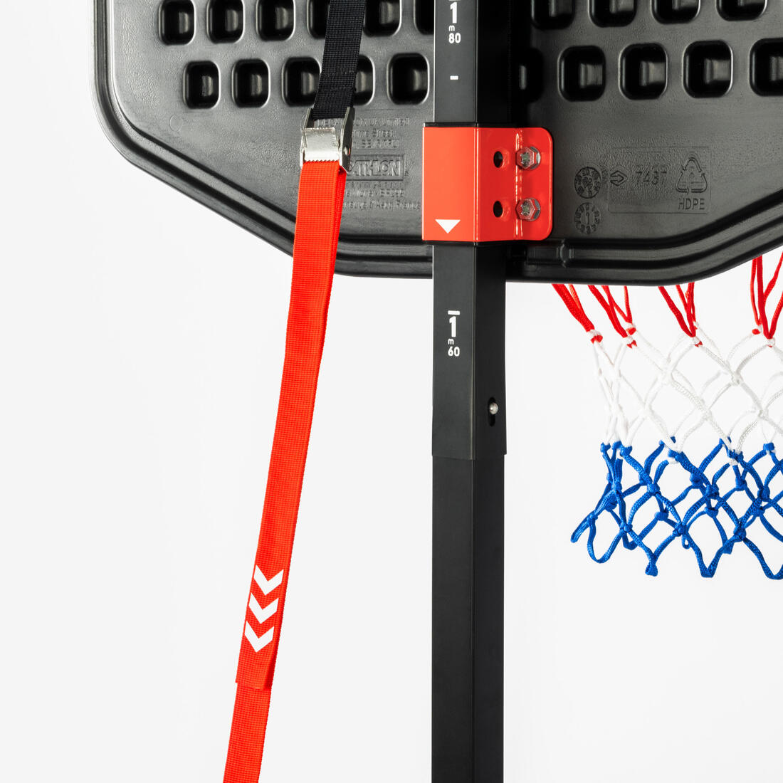 Panier de basket Enfant Dunk sur pied réglable 1,60m à 2,20m - K900