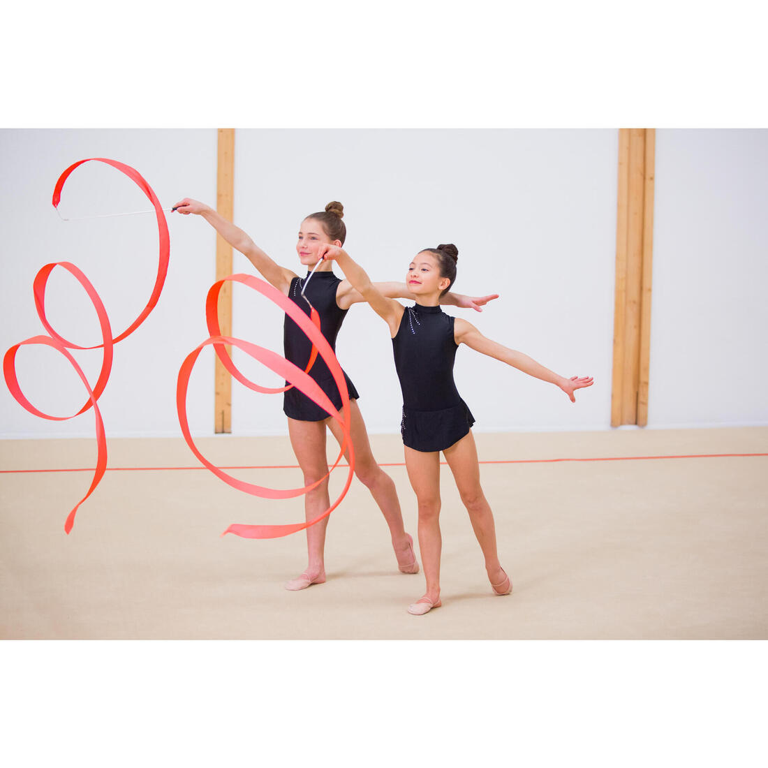 Ruban de Gymnastique Rythmique (GR) de 4 mètres - rose
