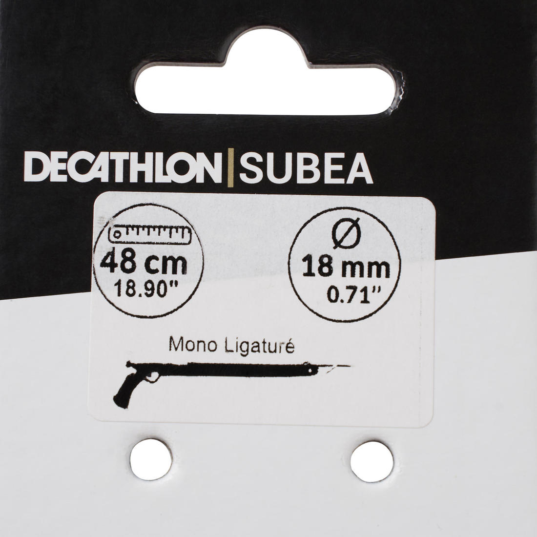 Mono sandow ligaturé Ø18MM 48CM  POUR ARBALÈTE DE 75 CM DE CHASSE SOUS MARINE