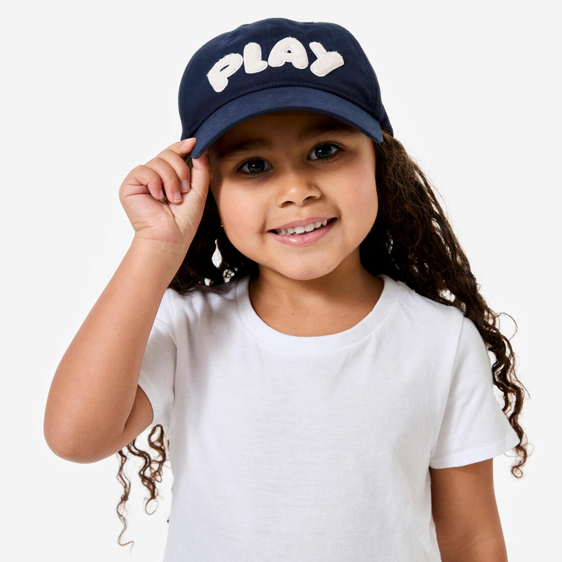Casquette multisport ajustable bébé mixte, Rose blanc terracotta