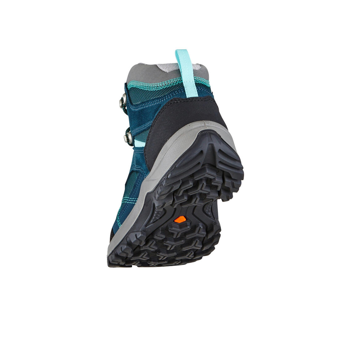 Chaussures imperméables de randonnée montagne - MH100 Mid Turquoise - Femme